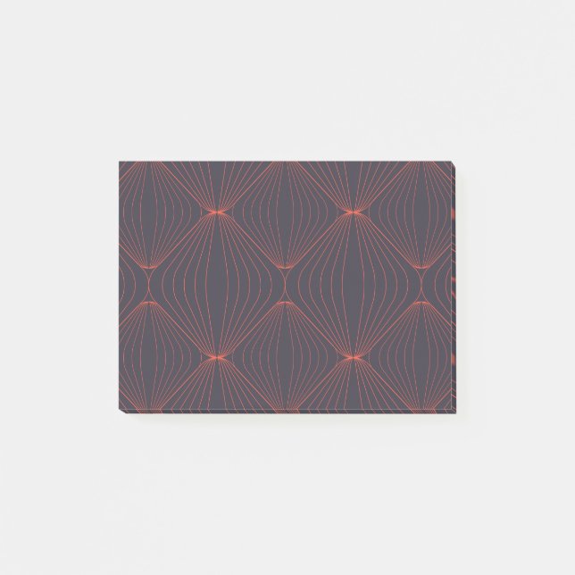 Simple, elegant Christmas inspired graphic pattern Post-it Notes (Front)