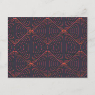 Simple, elegant Christmas inspired graphic pattern Postcard
