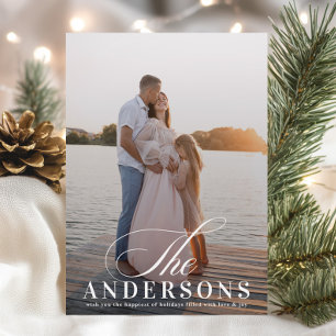 Simple & Elegant Christmas Photo Holiday Card