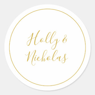 Simple Elegant Christmas   White envelope seals