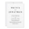 Simple Elegant | Classic Wedding Invitation