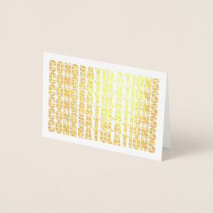 Simple Elegant Congratulation Foil Card