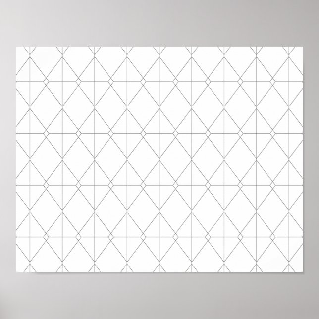 Simple, elegant, cool, trendy line graphic pattern poster (Front)