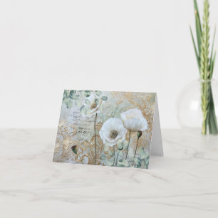 Simple Elegant Country Chic Floral Note Card