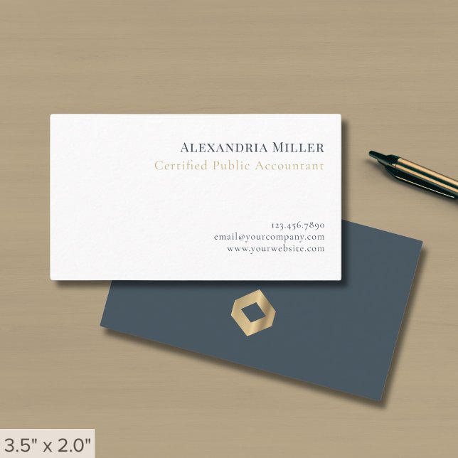 Simple Elegant CPA Business Card (Creator Uploaded)