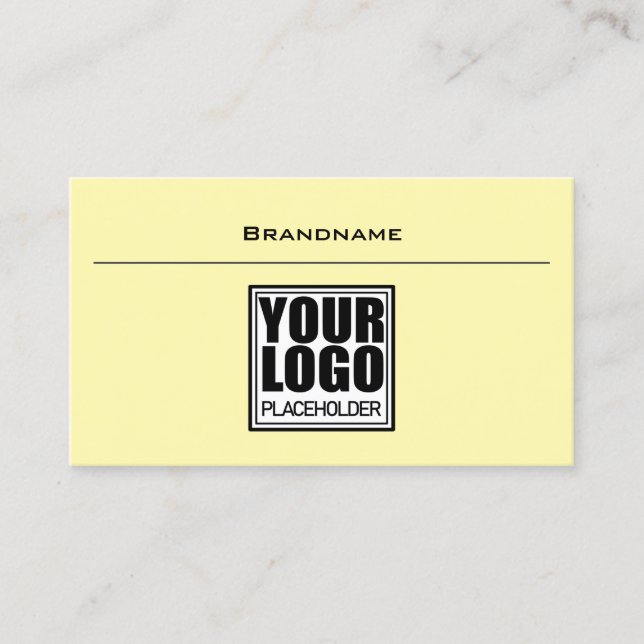 Simple Elegant Cream Coloured for Every Business Business Card (Front)