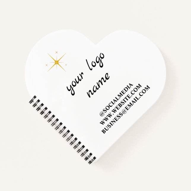 Simple elegant custom add your name glitter notebo notebook (Front)