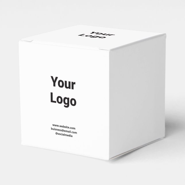 Simple elegant custom add your name marble thanks  favour box (Front Side)