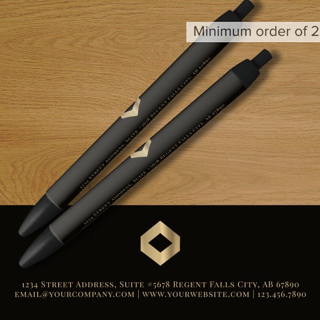 Simple Elegant Custom Logo Black Ink Pen (Creator Uploaded)