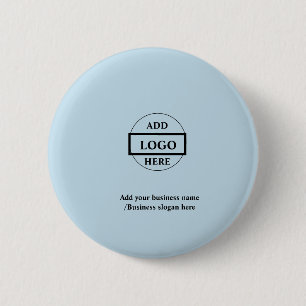 Simple elegant custom logo here company 6 cm round badge