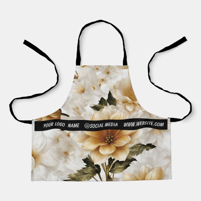 Simple elegant custom logo here company     apron (Front)