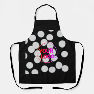 Simple elegant custom logo here company apron