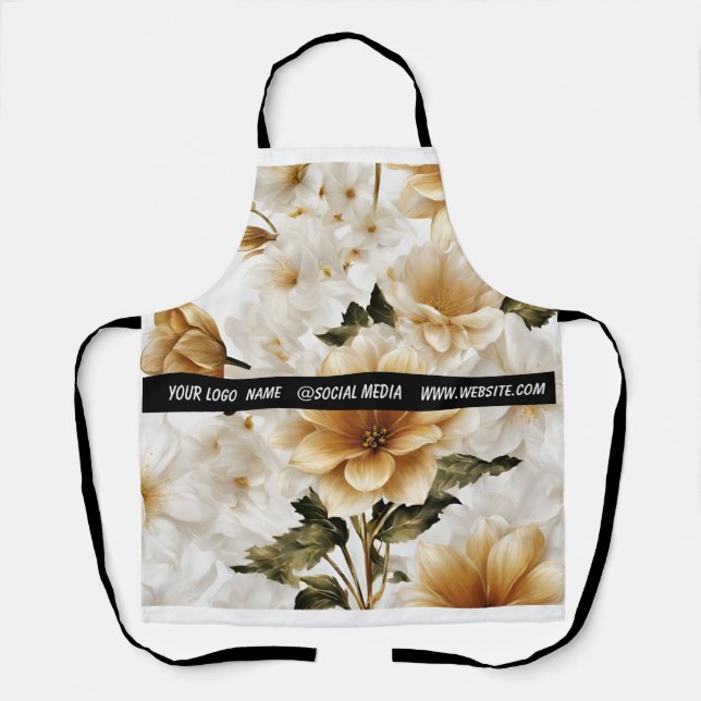 Simple elegant custom logo here company     apron (Front)