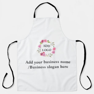 Simple elegant custom logo here company apron