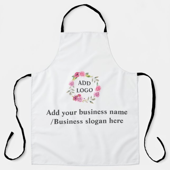 Simple elegant custom logo here company     apron (Front)