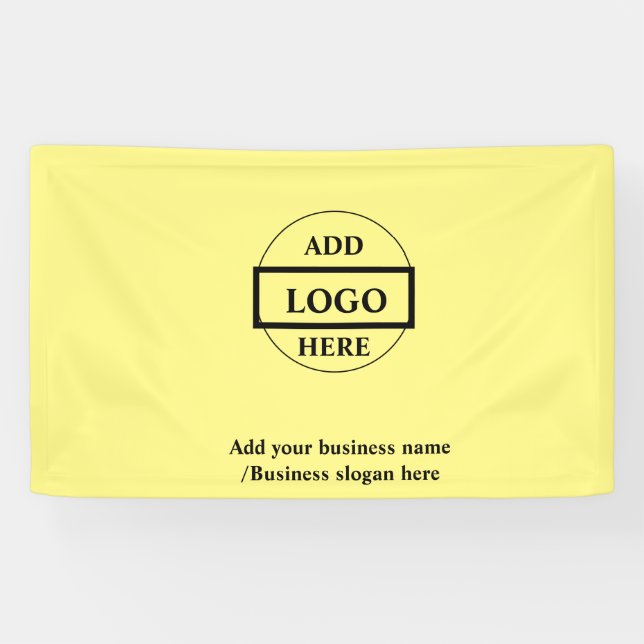 Simple elegant custom logo here company    banner (Horizontal)