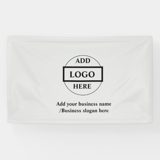 Simple elegant custom logo here company  banner (Horizontal)