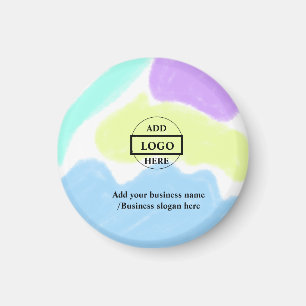 Simple elegant custom logo here company car mag magnet
