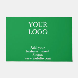 Simple elegant custom logo here company easter gr doormat