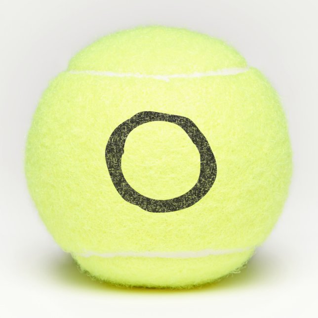 Simple elegant custom logo here company easter gre tennis balls (Front)