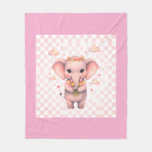 Simple elegant custom logo here company fleece blanket