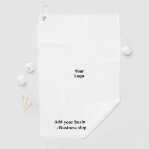 Simple elegant custom logo here company   golf tow towel