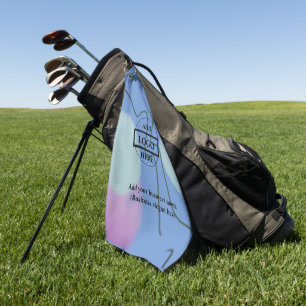 Simple elegant custom logo here company golf tow towel