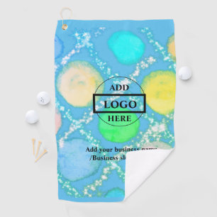 Simple elegant custom logo here company golf tow towel