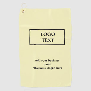 Simple elegant custom logo here company       golf towel