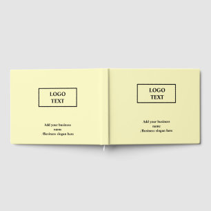 Simple elegant custom logo here company        guest book