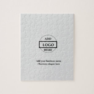 Simple elegant custom logo here company   jigsaw puzzle