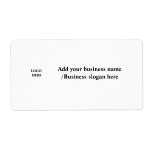 Simple elegant custom logo here company label