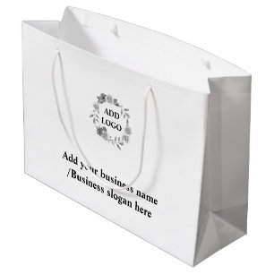 Simple elegant custom logo here company      large gift bag