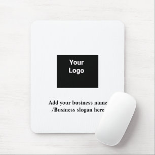Simple elegant custom logo here company     mouse  pad