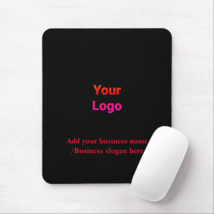 Simple elegant custom logo here company mouse pad