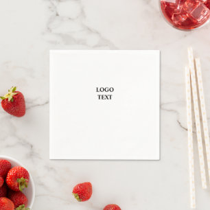 Simple elegant custom logo here company       napkin