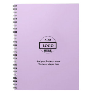 Simple elegant custom logo here company notebook