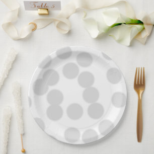 Simple elegant custom logo here company paper plate
