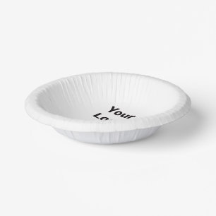 Simple elegant custom logo here company paper plate