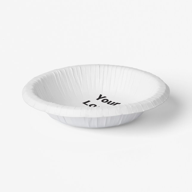 Simple elegant custom logo here company      paper plate (Angled)