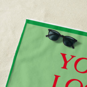 Simple elegant custom logo here company          t beach towel
