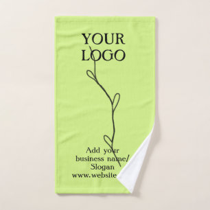 Simple elegant custom logo here company t hand towel