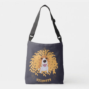 Simple Elegant Cute my dog and halloween  Crossbody Bag