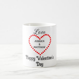 simple elegant cute valentine, Sweet for couple Coffee Mug