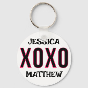 simple elegant cute valentine, Sweet for couple Key Ring