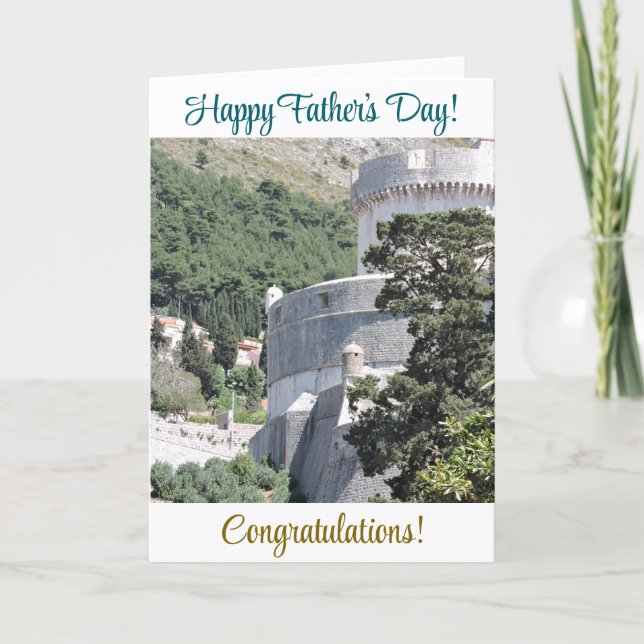 Simple & Elegant, Dad, Father's Day Card (Front)