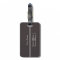 Simple Elegant Dark Grey Monogram Luggage Tag