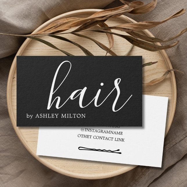 Simple Elegant Dark Grey WHite Hair Stylist (Creator Uploaded)