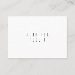 Simple Elegant Design Professional  Modern Plain Business Card