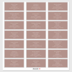 Simple Elegant   Dusty Rose Guest Address Labels